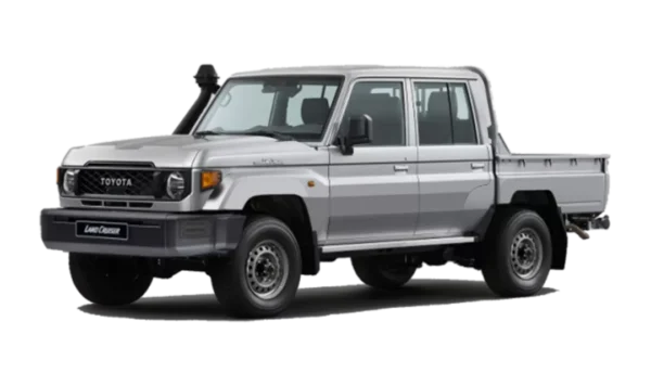 Land Cruiser 79: "Conquer any landscape with the rugged Toyota Land Cruiser 79, available at Thika Toyota."