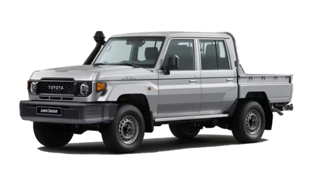 Land Cruiser 79: "Conquer any landscape with the rugged Toyota Land Cruiser 79, available at Thika Toyota."